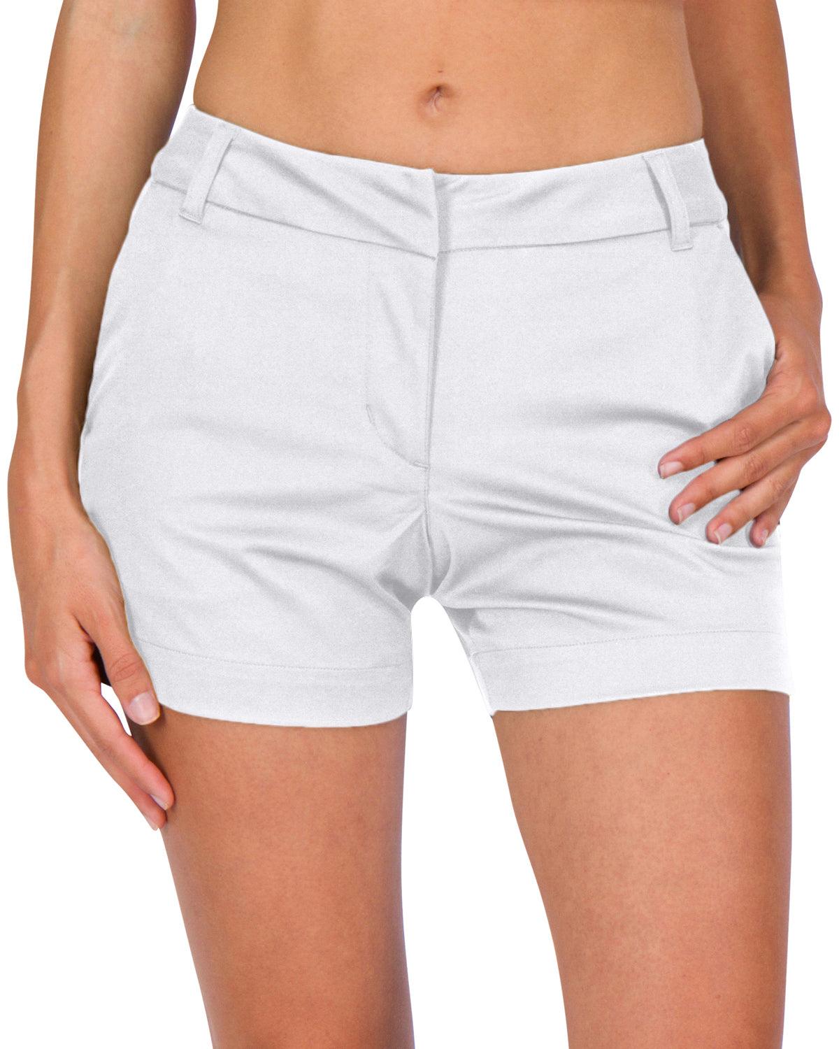 Three Sixty Six Womens Golf Shorts - Quick Dry Active Shorts with Pockets,  Athletic and Breathable - 4 ½ Inch Inseam
