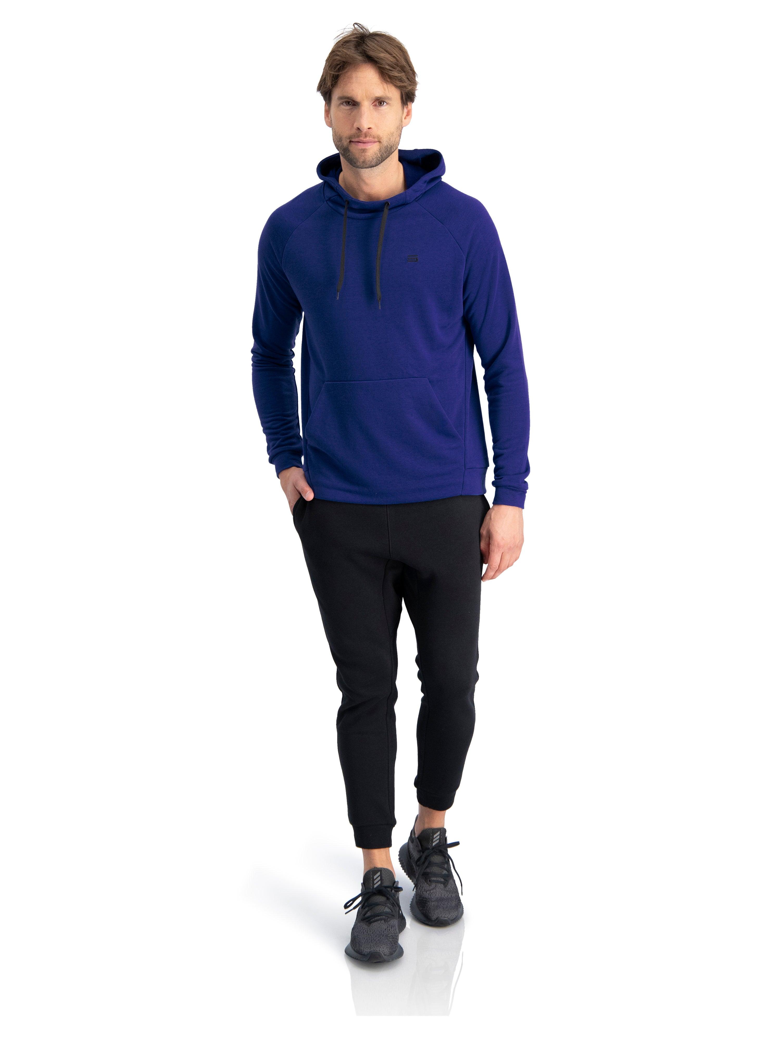 Three Sixty Six Dry Fit Mens Hoodies Pullover - Workout Sweatshirts for Men  w/Adjustable Hoodie