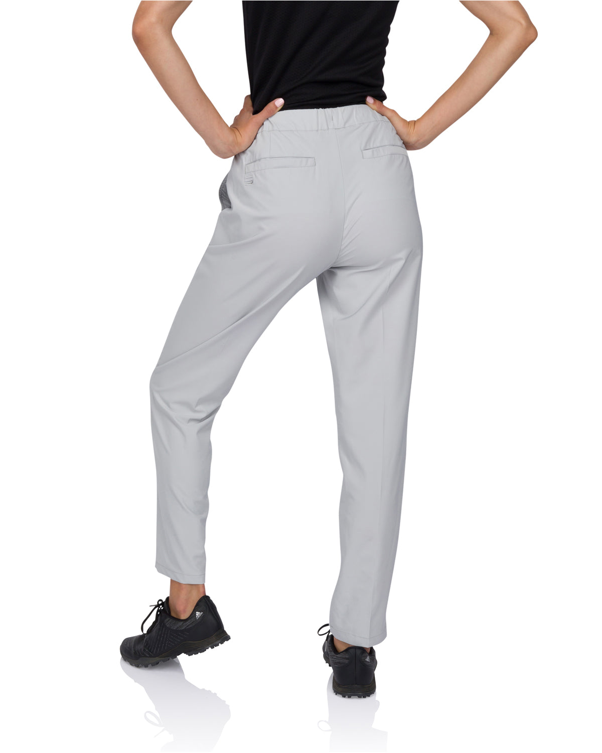 Zenergy Golf by Chico's Women's Golf Capri Pants Size 2 Gray Stretch Active