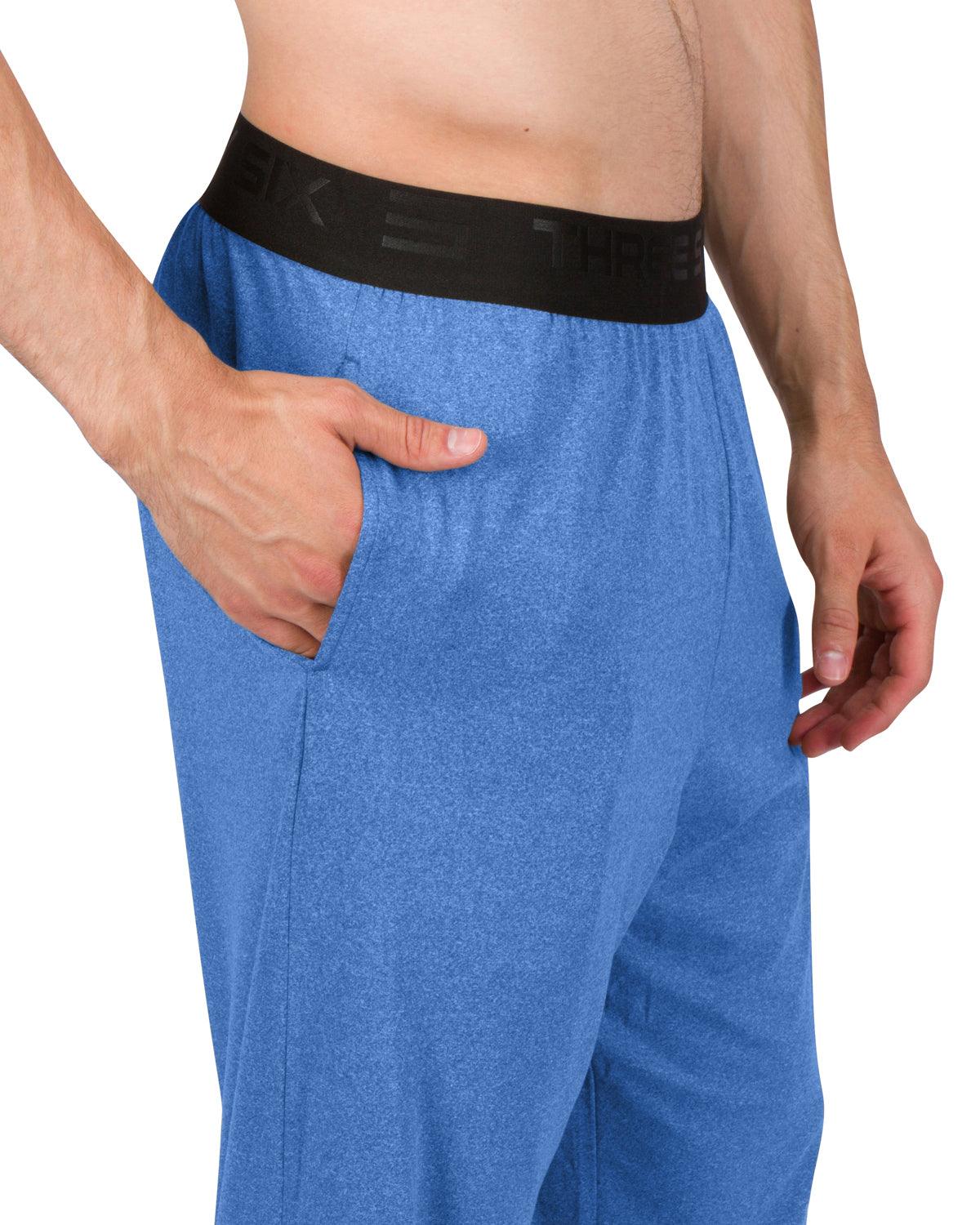 Performance Dry Fit Pajama Pants for Men - Stretch Lounge Pjs with Poc