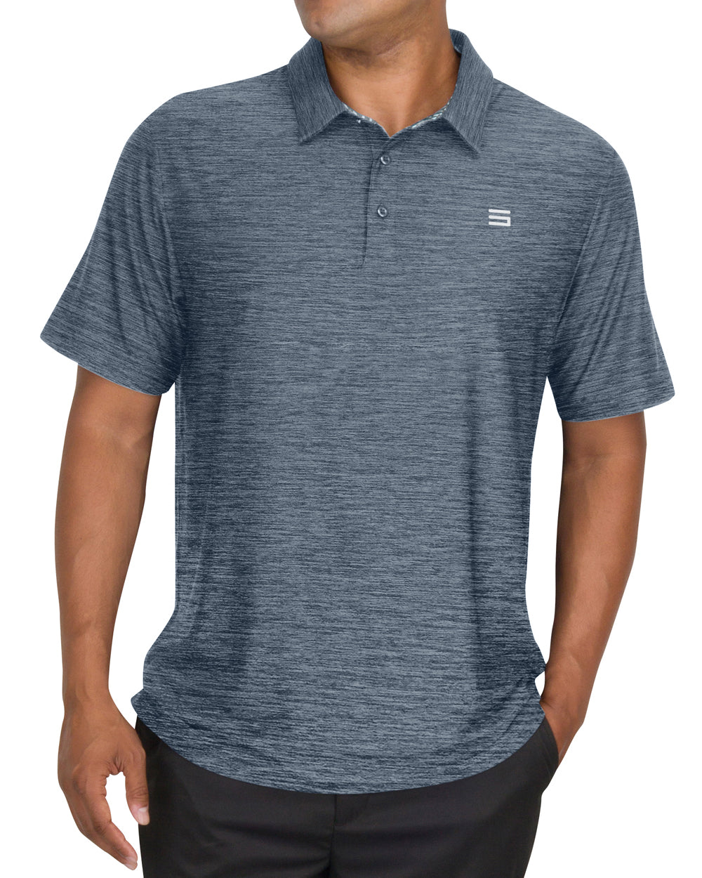 Men s Big Tall Heathered Golf Polo Shirt