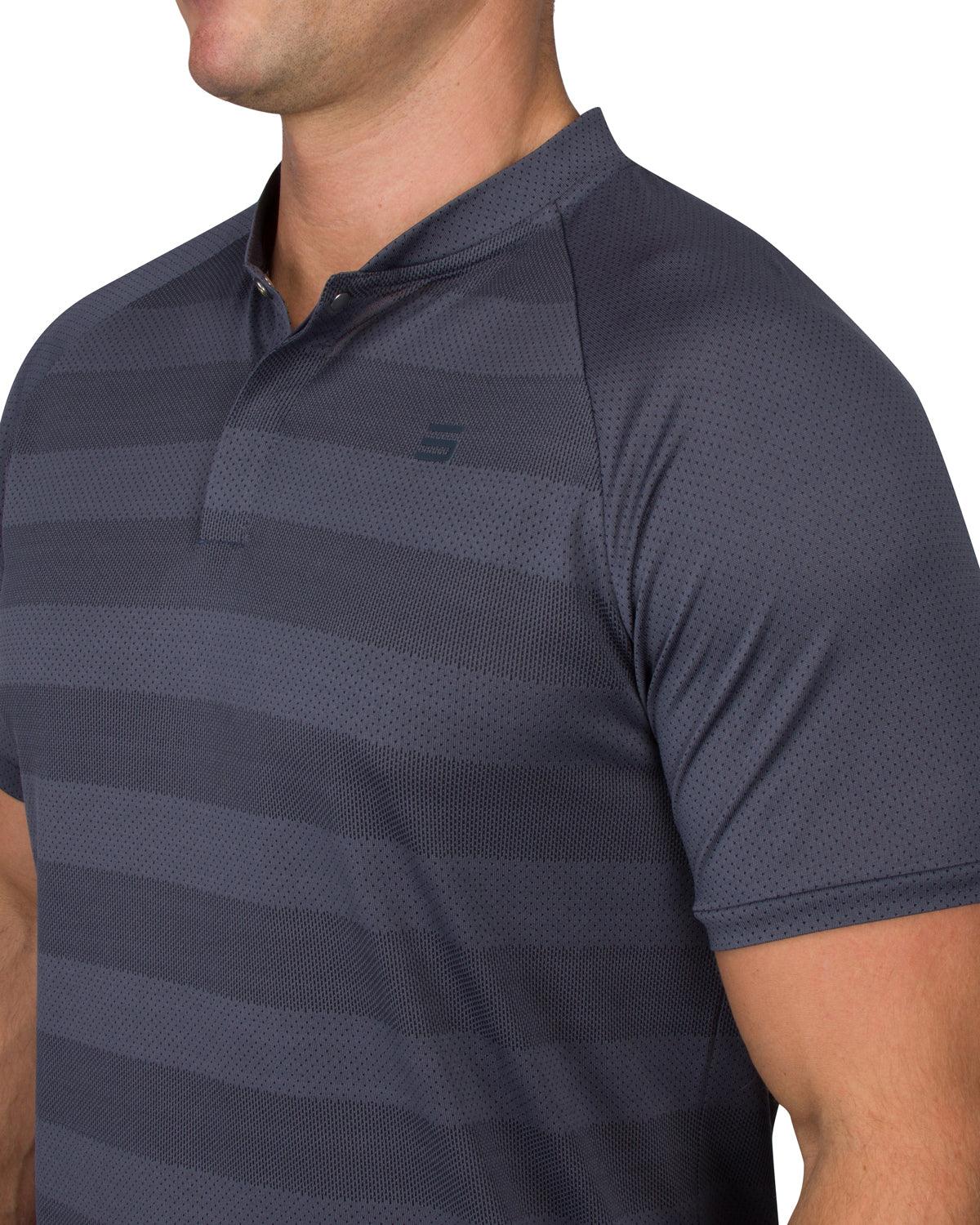 Under armour best sale collarless golf shirts