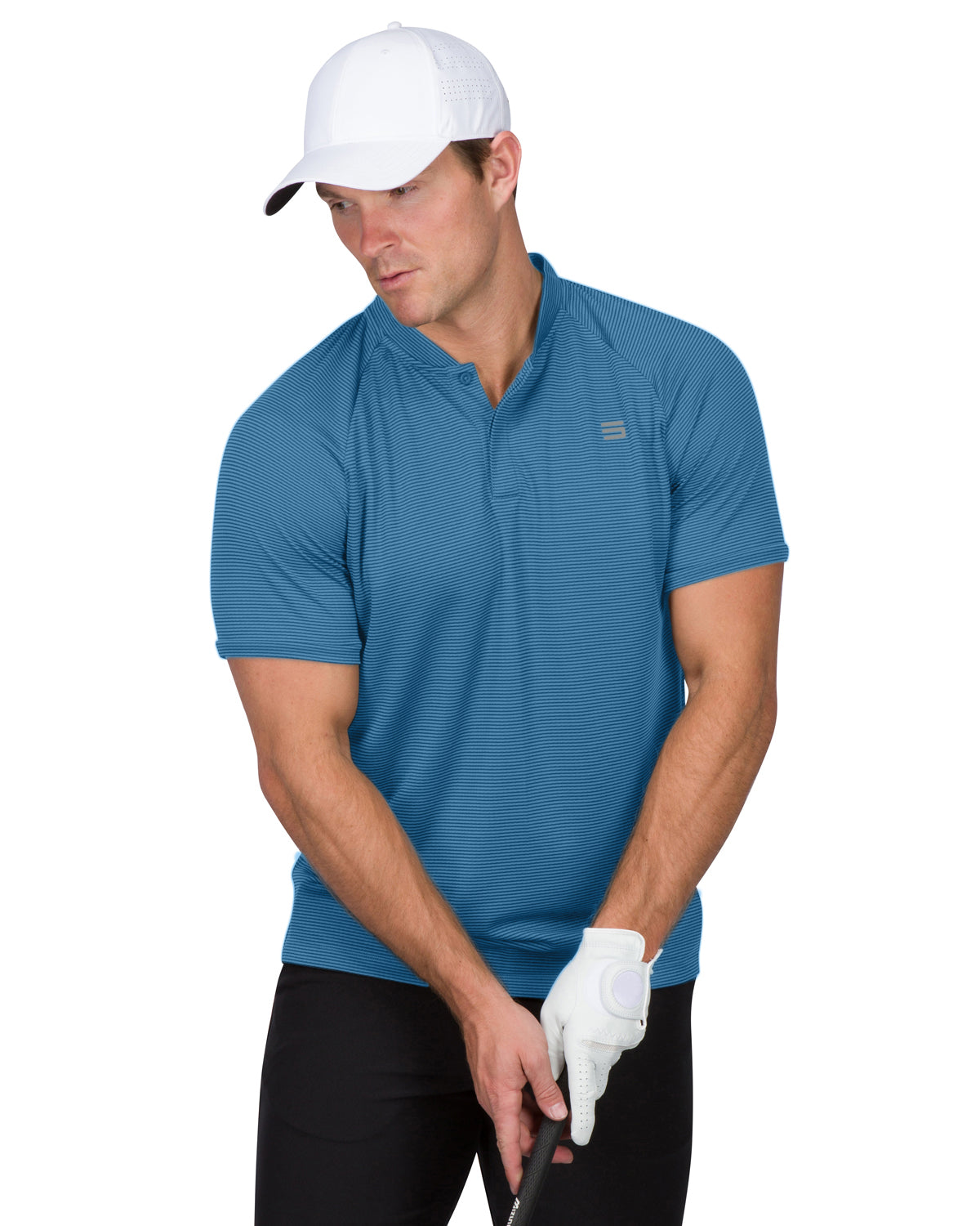 Under armour collarless sales golf shirts