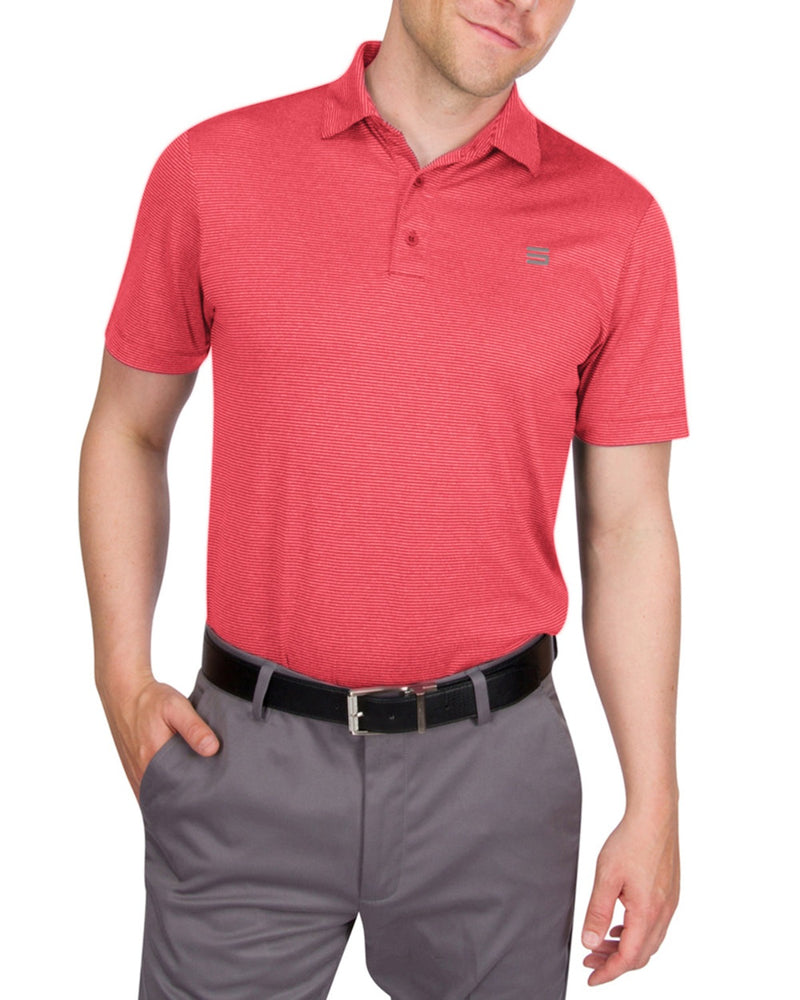 Six Sixty – Three Golf Thin-Striped Polo Men\'s Shirt
