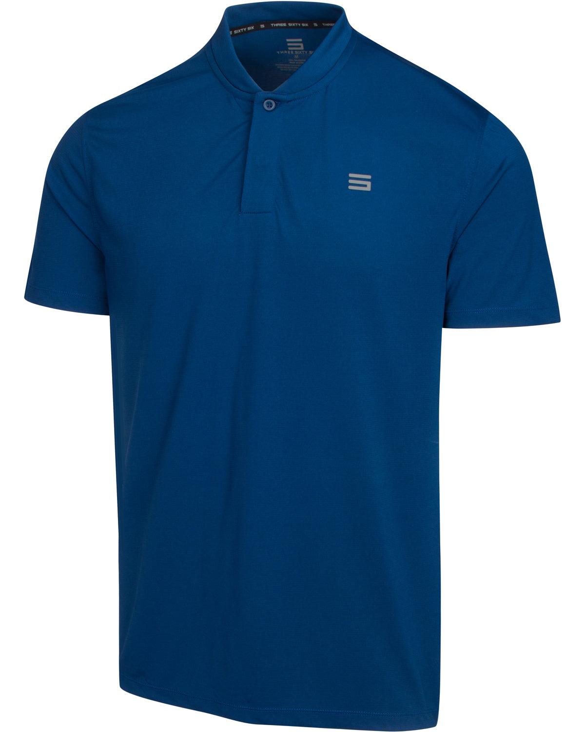 Men's Solid Collarless Golf Polo