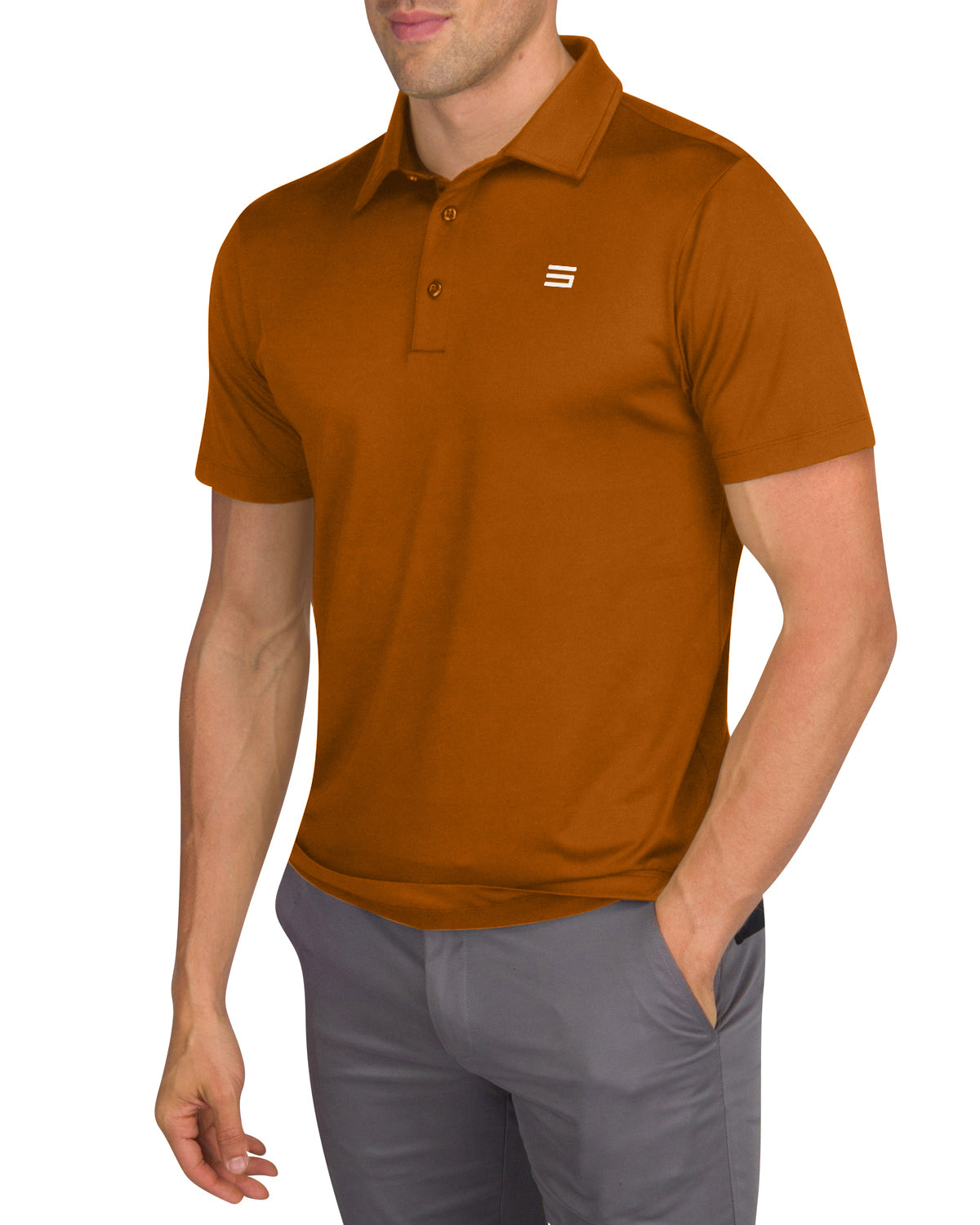 Yellow orange polo sales shirt