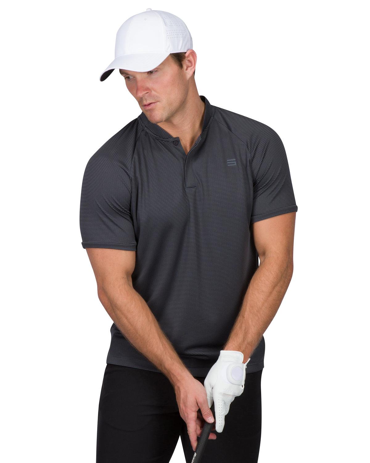 Under armour collarless sales golf shirts