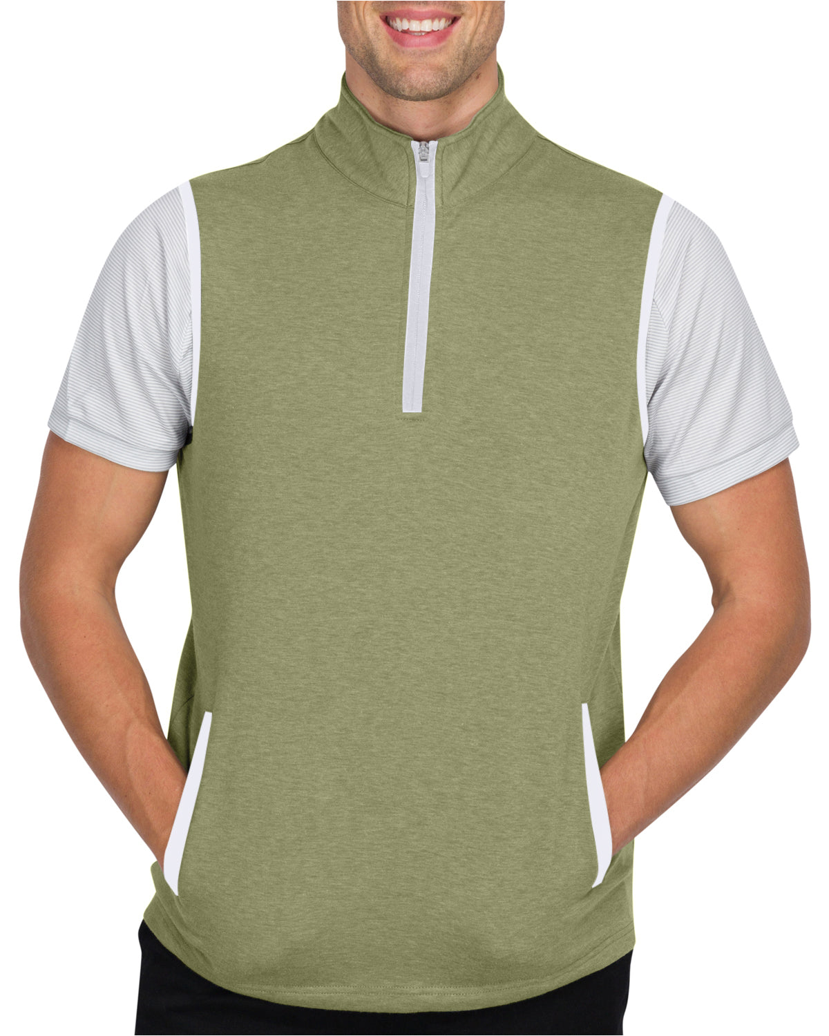 Dry Fit Pullover Vest With Stretch